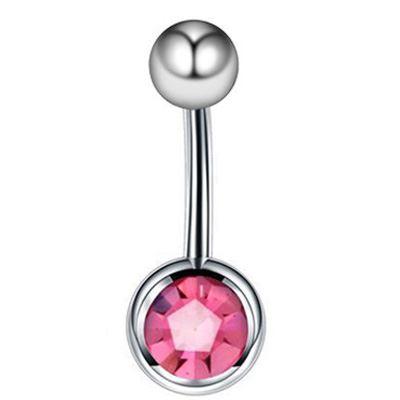 Bauchnabelstecker Titan Light Rosa