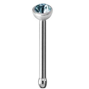 Nasenstecker aus Titan mit Zirkonia